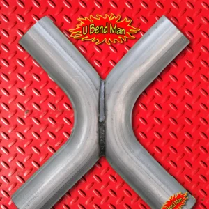 2.5 inch Exhaust X Pipe Universal custom DIY downpipe midpipe crossover pipe 16