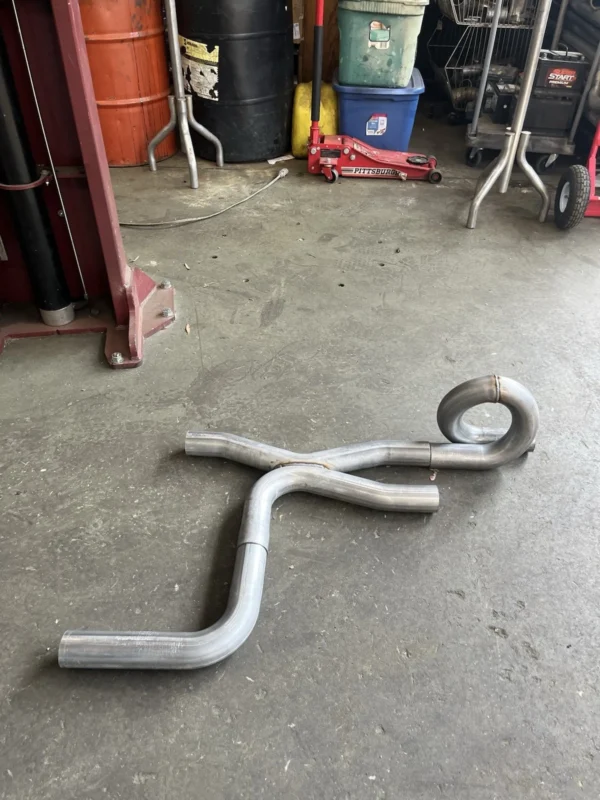 RJ’s 3.0 Inch True Dual X Pipe And Equalizer Pipe For Long Tube Header - Image 2