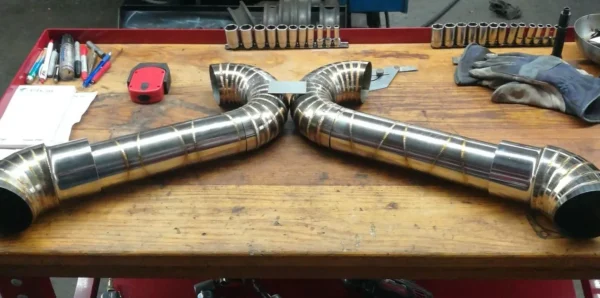 4.0 Inch Pie .Cut .90 Degree Lobster Tail DIY Custom Downpipe.