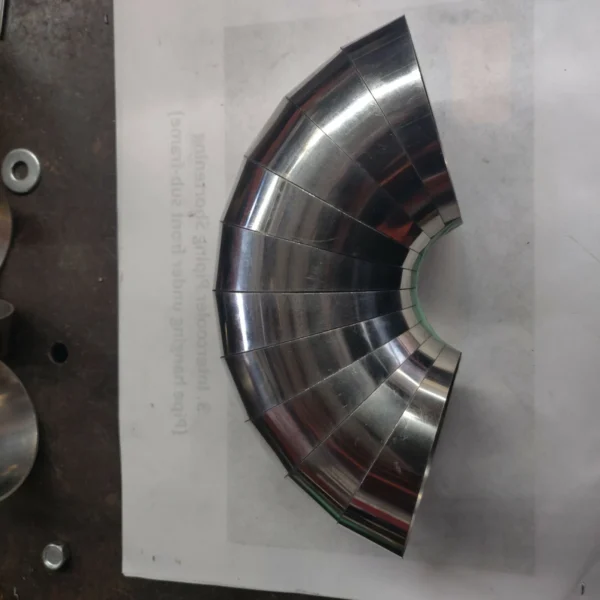 4.0 Stainless 304 Pie Cuts 150 Degree Bend Tubing Turbo Exhaust Intake 20 Pack - Image 2